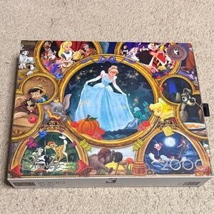 Disney Vibrant 2000-Piece Puzzle with Iconic Characters
